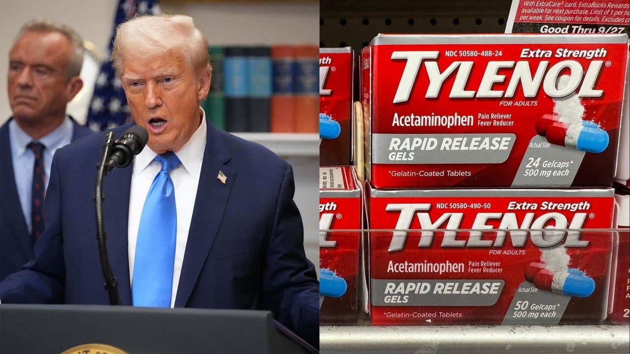 Trump, FDA tell pregnant women not to take Tylenol despite criticism from  medical experts