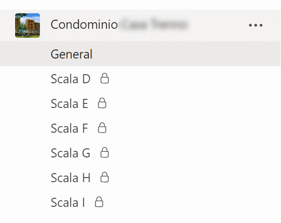Microsoft Teams in condominio: struttura del team Microsoft Teams in condominio: struttura del team