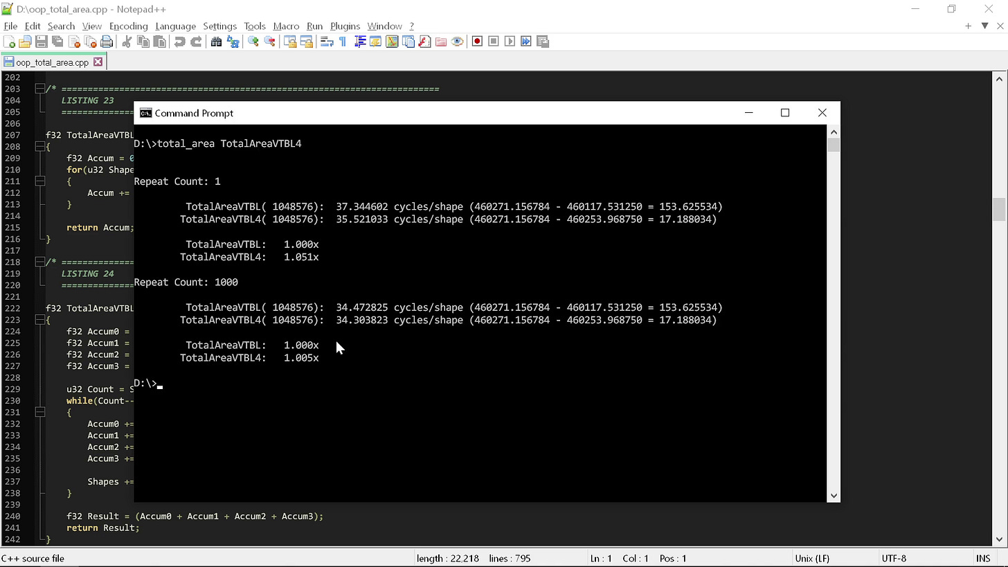 "Clean" Code, Horrible Performance - by Casey Muratori