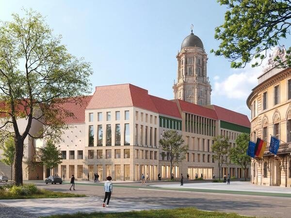 Molkenmarkt 2. Hochbauwettbewerb Los 4. Foto: Lederer Ragnarsdóttir Architekten PartGmbB / Baumschlager Eberle Architekten GmbH /Senatsverwaltung für Stadtentwicklung, Bauen und Wohnen Berlin