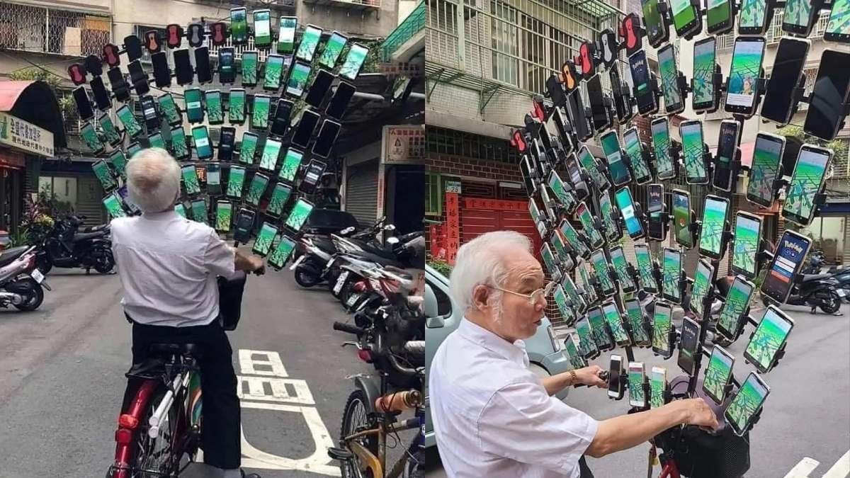 Remember Pokemon Go? Meet 74-year-old OG grandpa, who plays the game on 64  phones – India TV