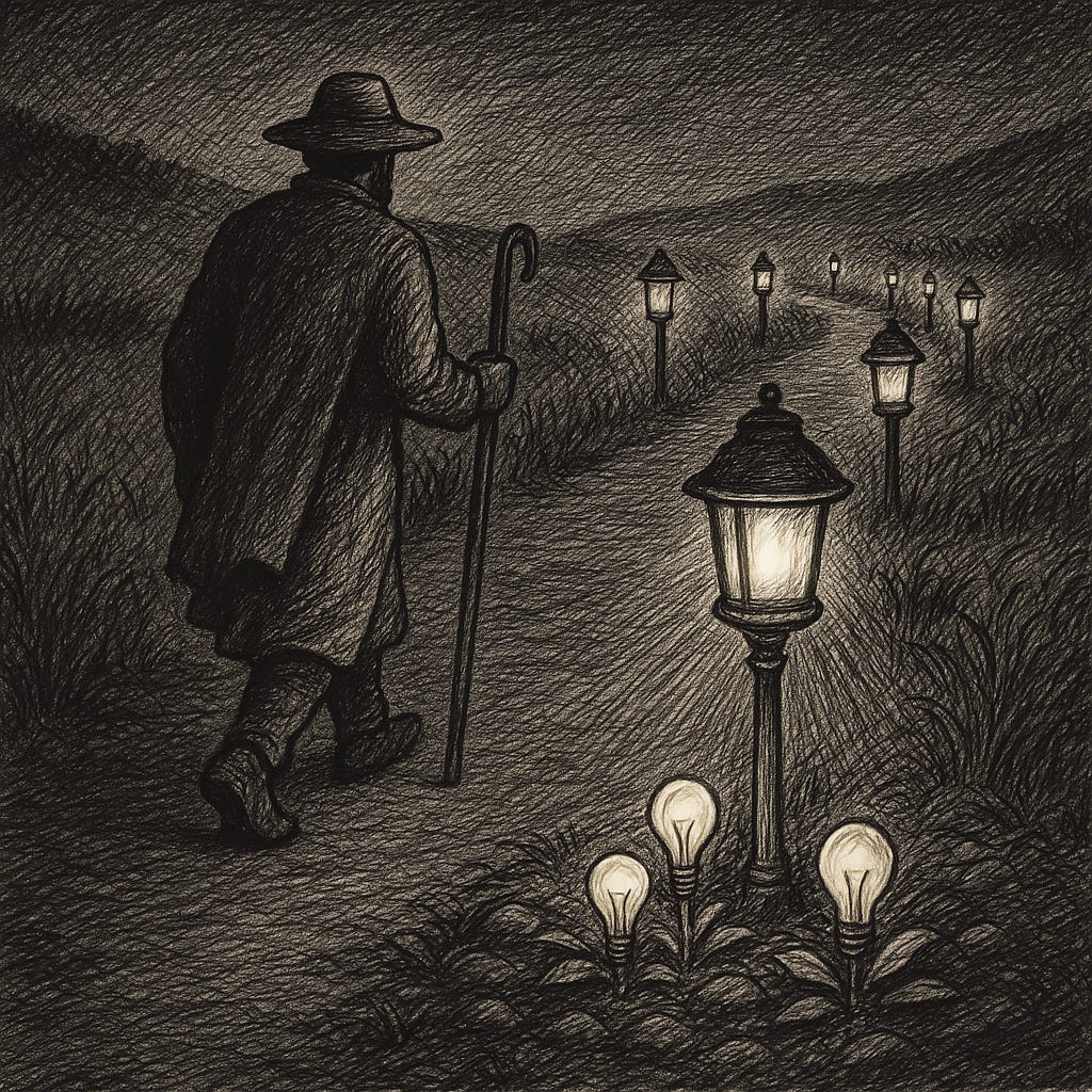 Shepherd's Path Under Lantern Light