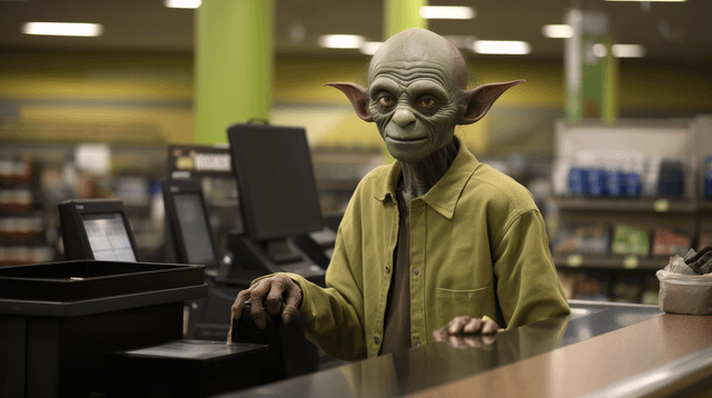 r/midjourney - Goblin as a cashier