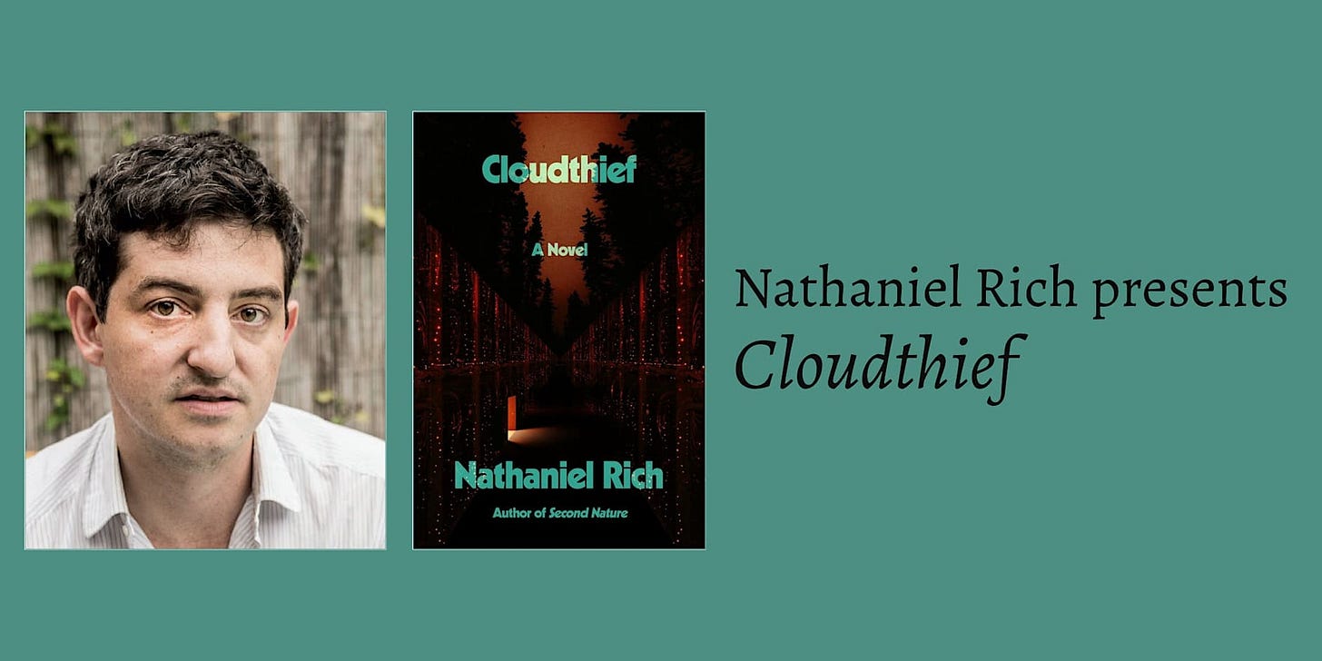 Nathaniel Rich presents Cloudthief, with Leanne Shapton