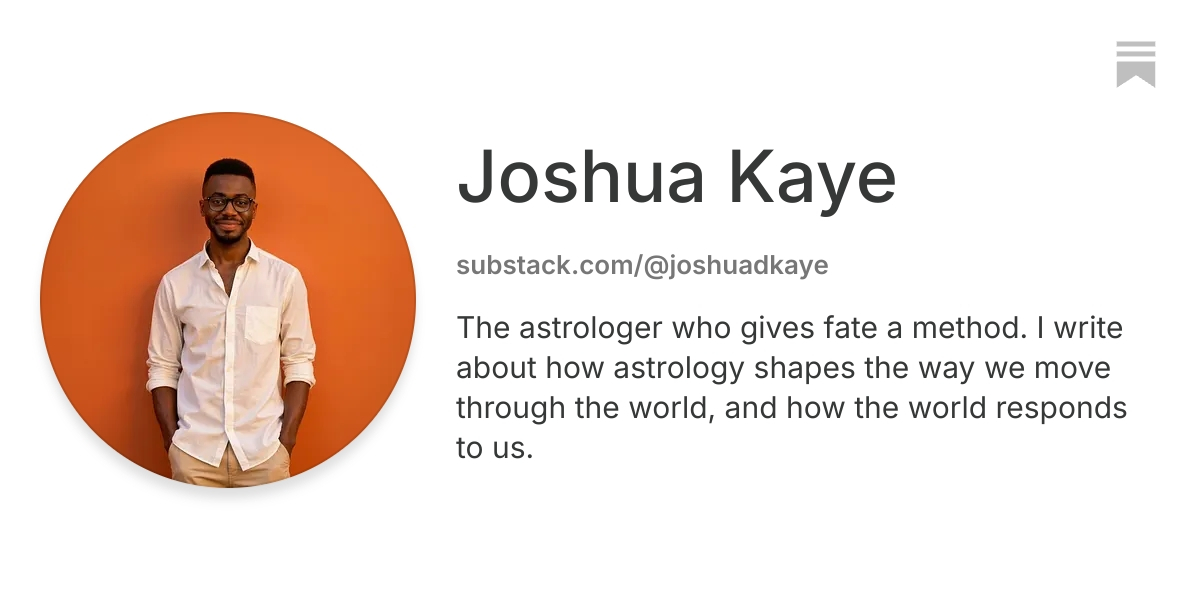 Joshua Kaye | Substack