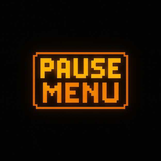 Menu de pause rétro