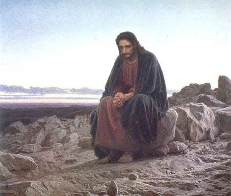 Christ in the Wilderness- Ivan Kramskoy- 1872