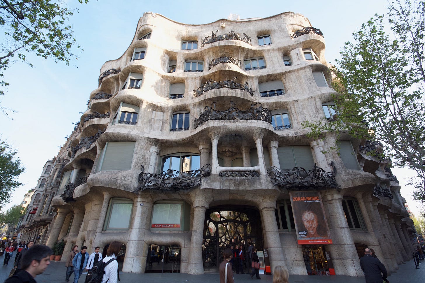 Gaudí’s La Pedrera in Barcelona, Spain