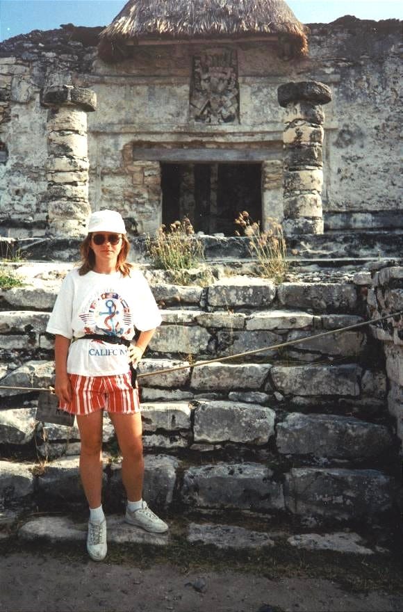 in front of the Temple of the Descending God