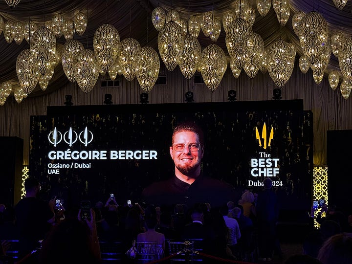 Two of Dubai's best chefs and Three Knives holders: Gregoire Berger and Himanshu Saini, also winner of Dubai's best chef