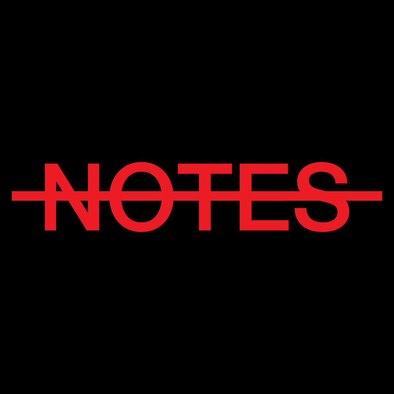 No Notes logo