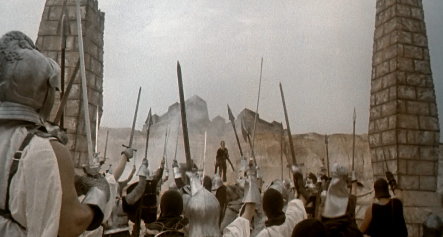 The medieval times in ED 2 ending are shown to be much grittier than in  AoD. What if the third movie was called Evil Dead 3 or Medieval Dead and  took more