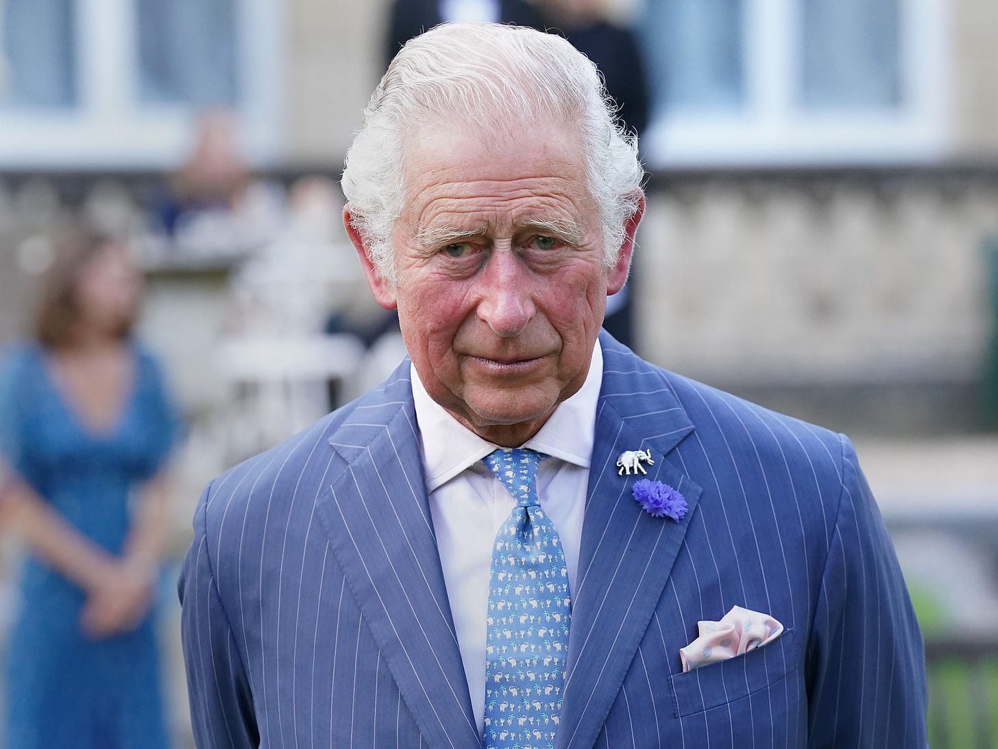 the king smiling