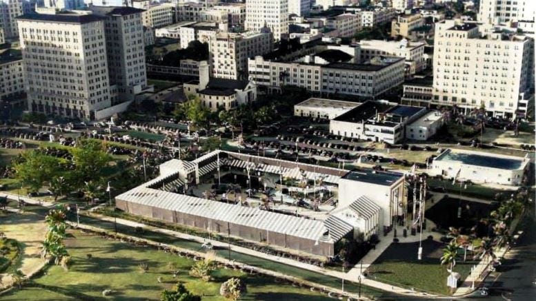 Aerial of Expo Building in 1937
