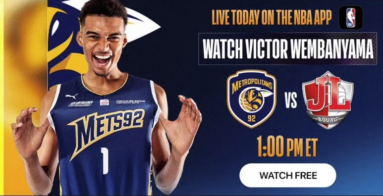 One week away: The Wembanyama Era
