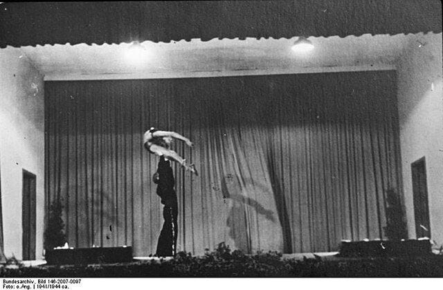 Above: Stage plays at Auschwitz