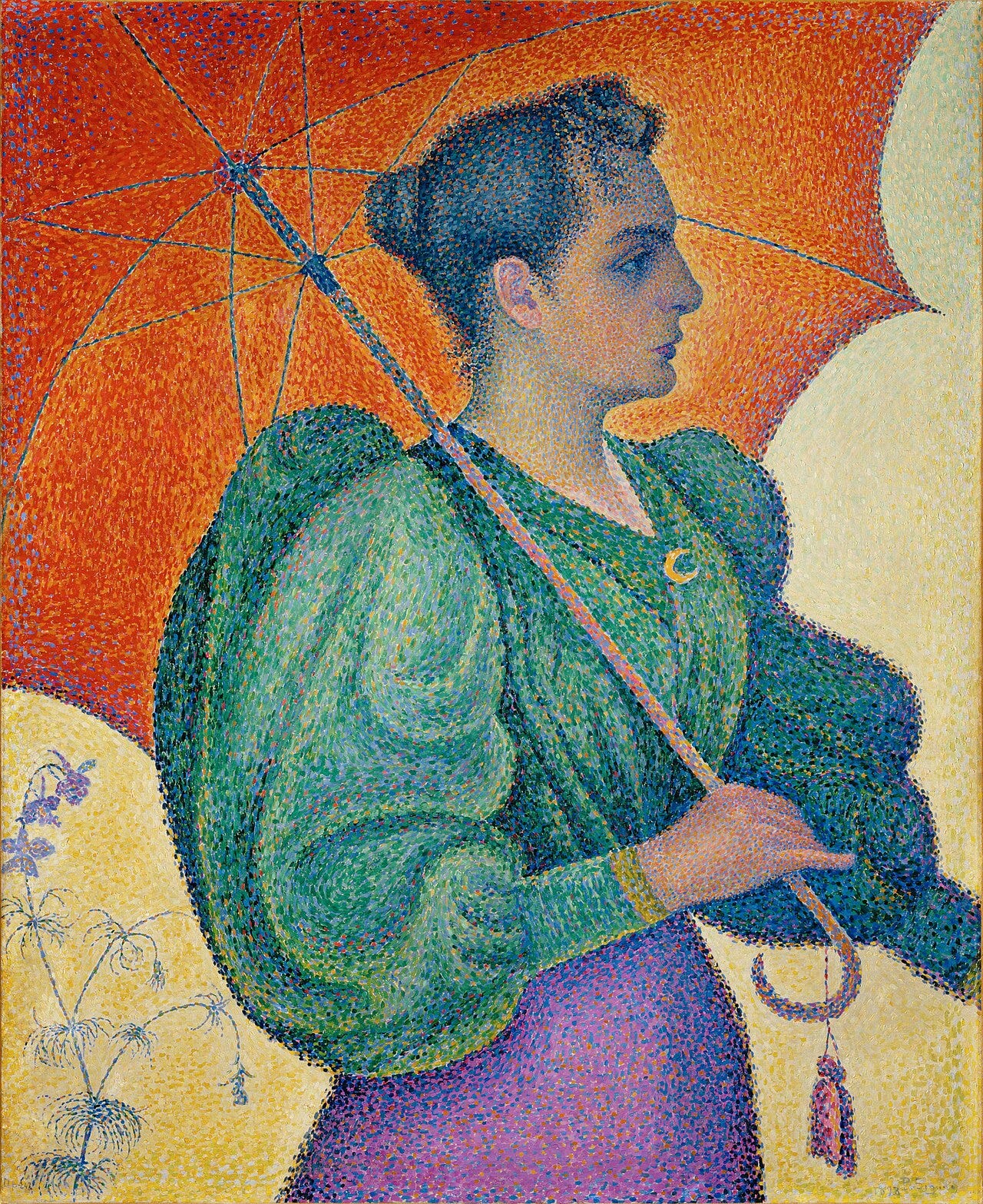 Woman with a Parasol by Paul Signac Woman with a Parasol by Paul Signac