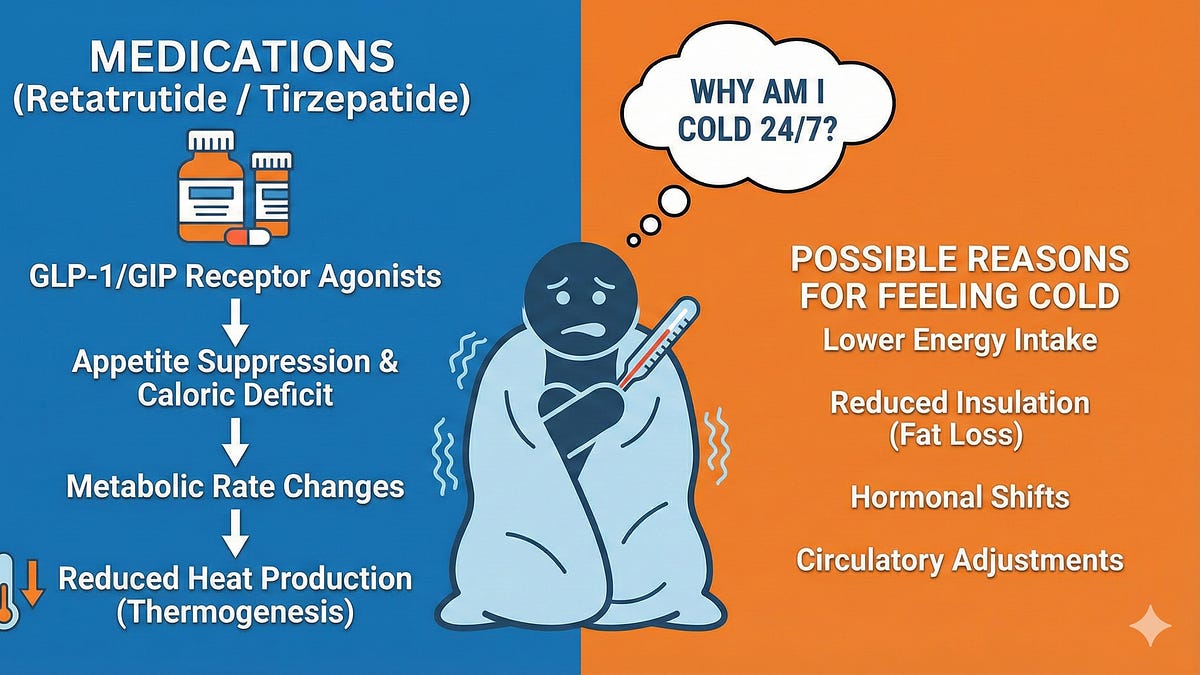 does tirzepatide have to be kept cold Why Am I FREEZING 24/7 on Tirzepatide or Retatrutide? The Science Behind  the Shivers