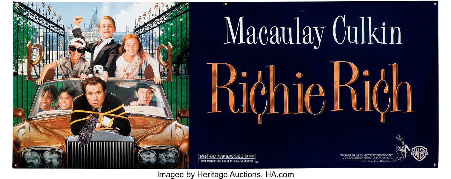 Richie Rich Movie Banner (Warner Brothers, 1994).... Memorabilia | Lot  #11674 | Heritage Auctions