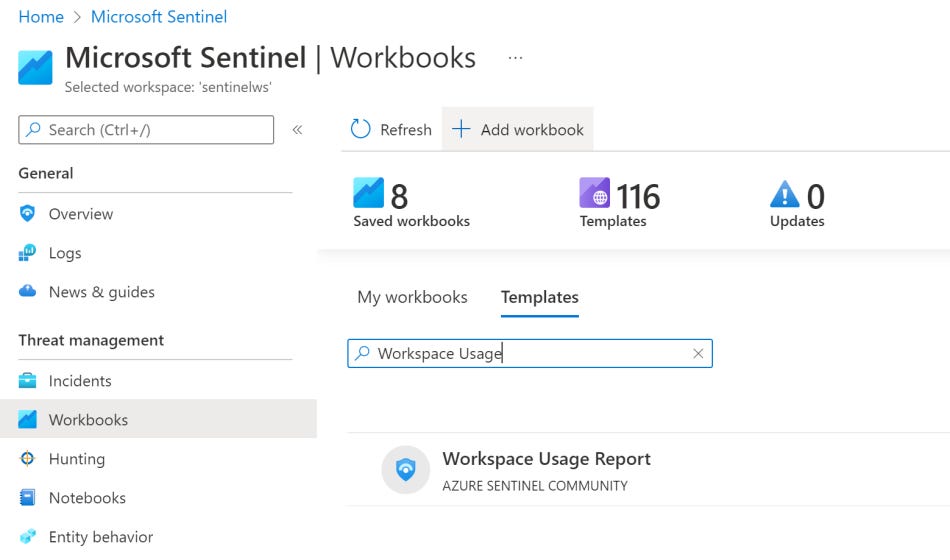 Workbook Workspace Usage Report Workbook Workspace Usage Report