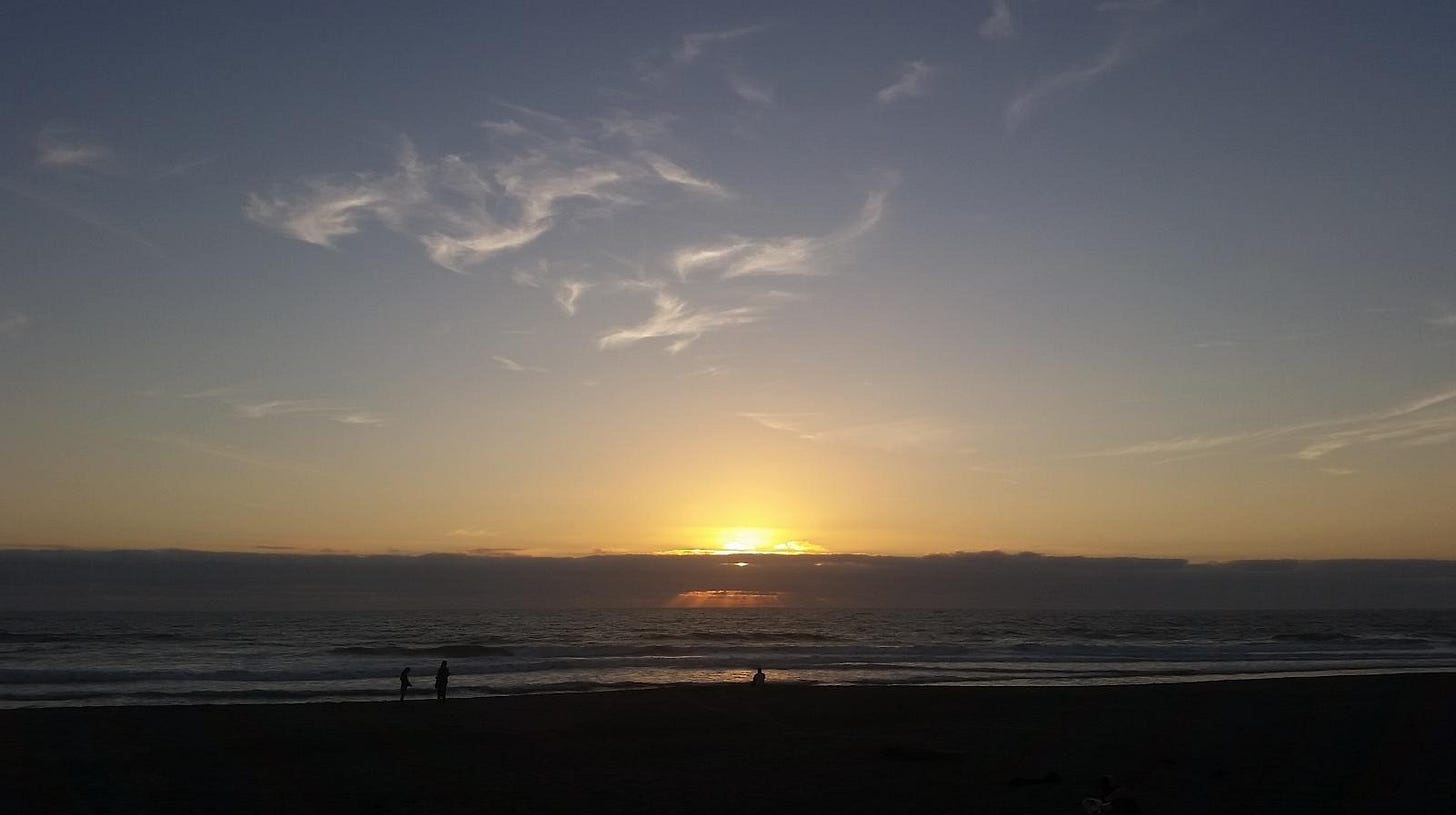 View of the ocean