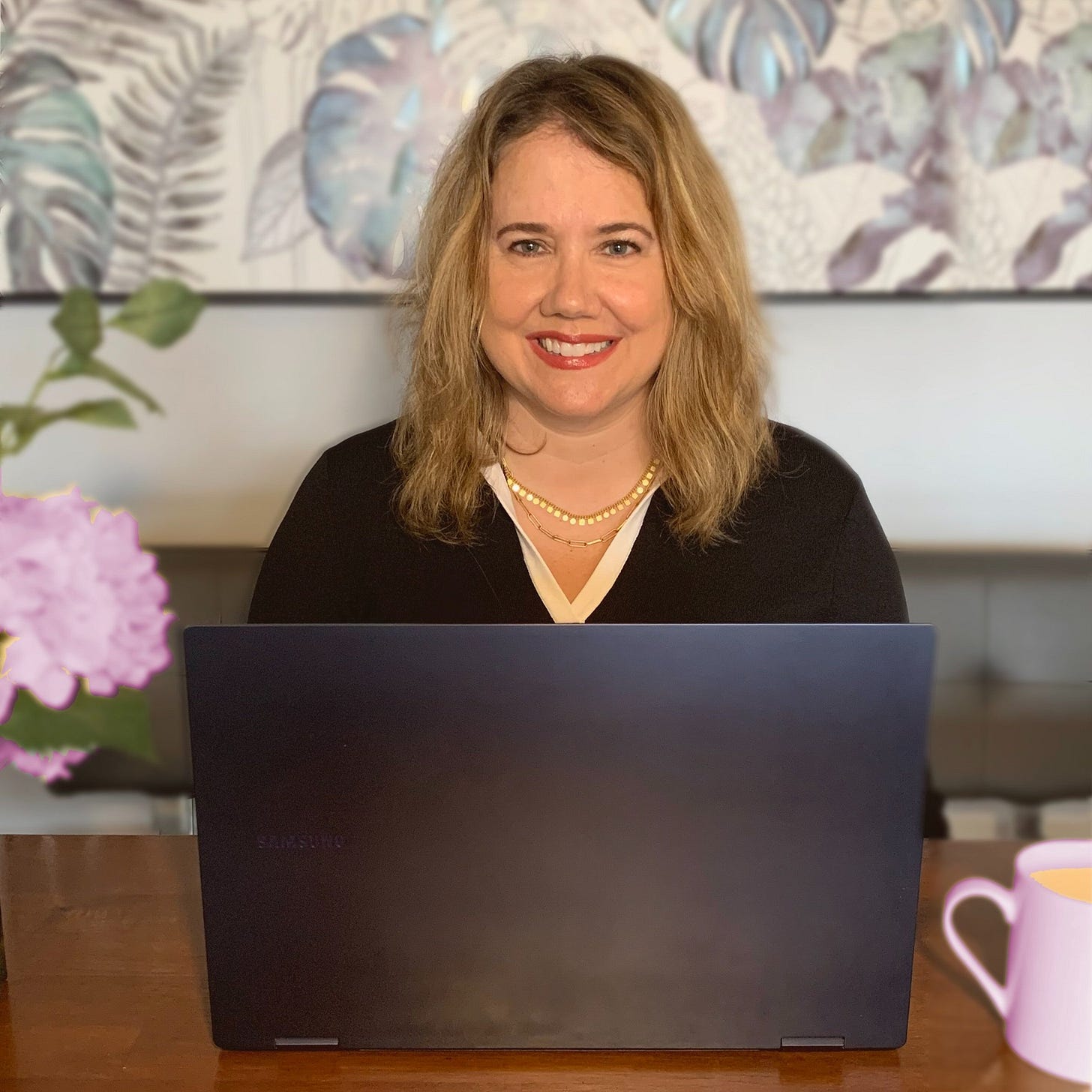 A woman working at a laptop A woman working at a laptop