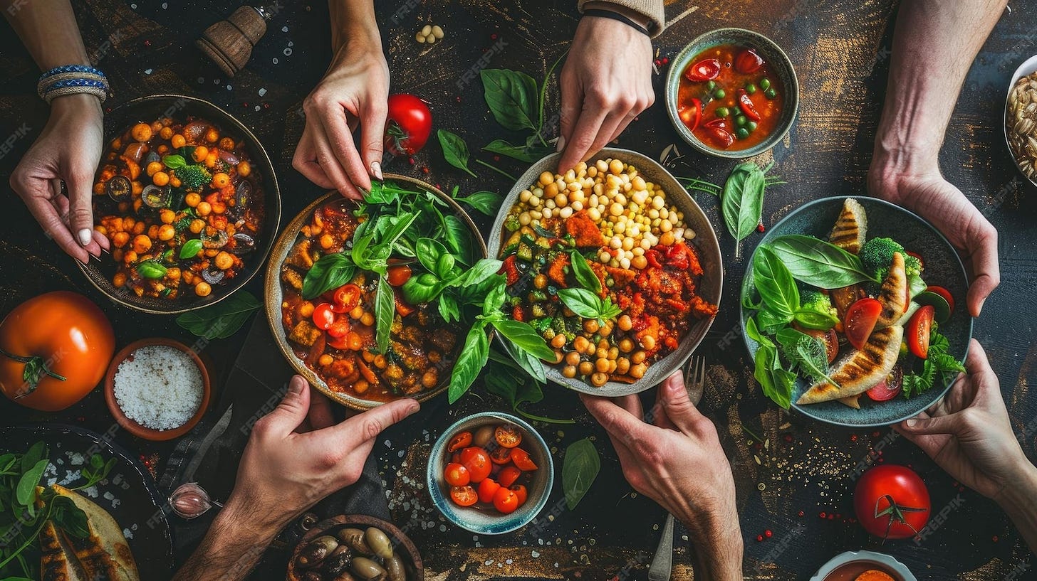 Premium Photo | A group of people from different countries sharing a ...