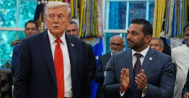 White House denies Trump considering ouster of FBI Director Kash Patel |  TribLIVE.com