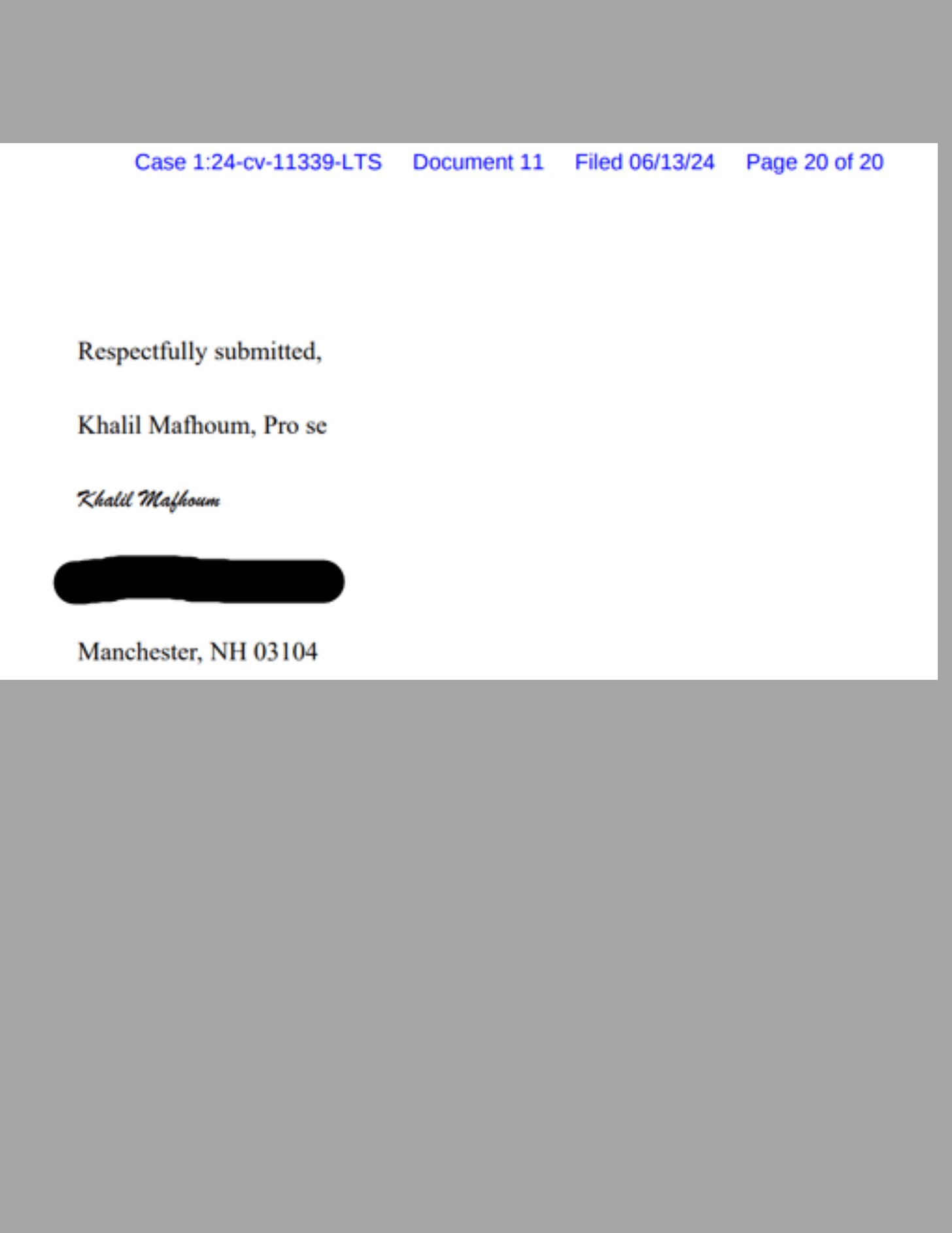 Watertown Officer Khalil Mafhoum - Manchester, NH Resident...