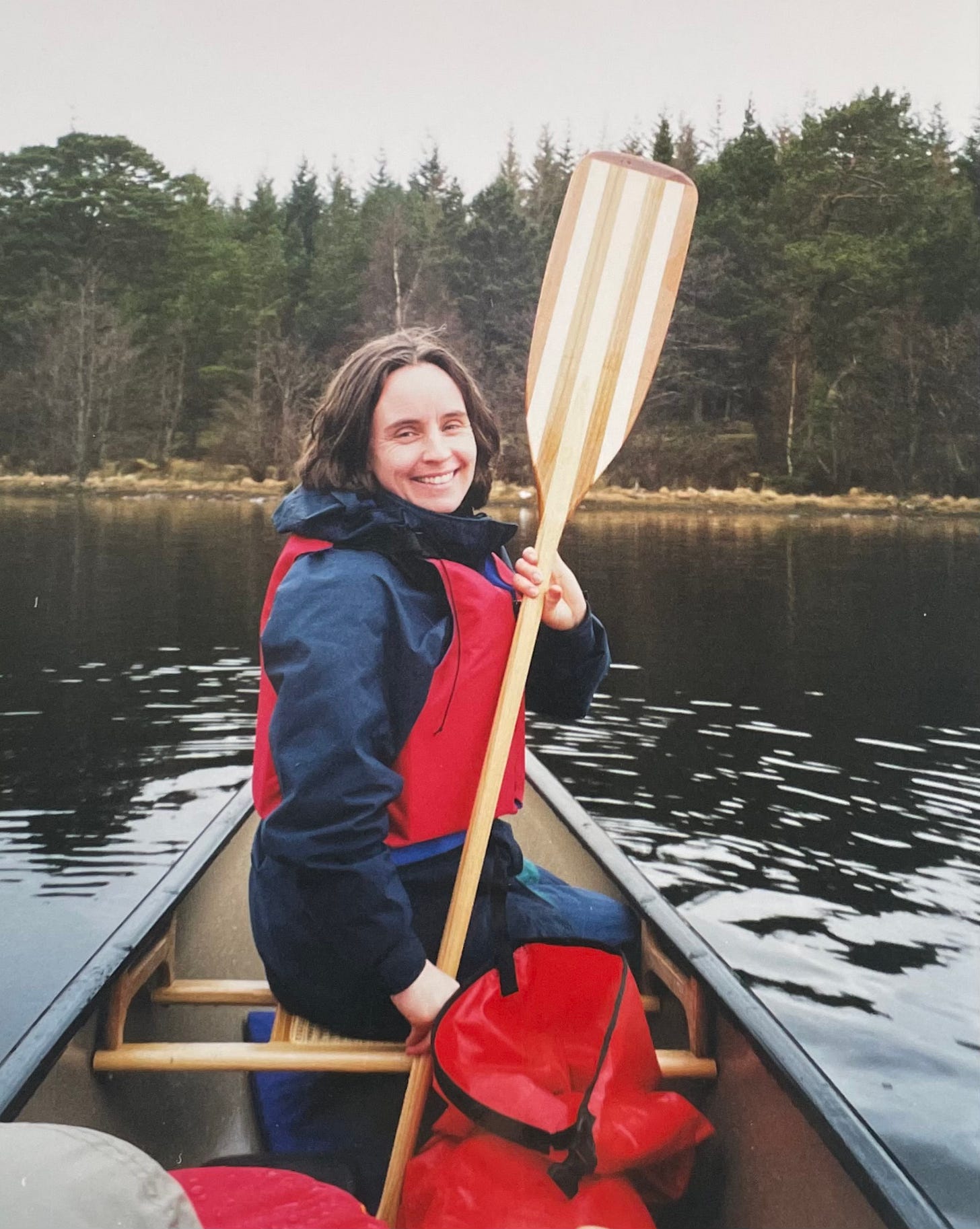 Enjoying a quiet paddle on flat water. I don’t think I would have posed like this if it had been a windy day! Enjoying a quiet paddle on flat water. I don’t think I would have posed like this if it had been a windy day!