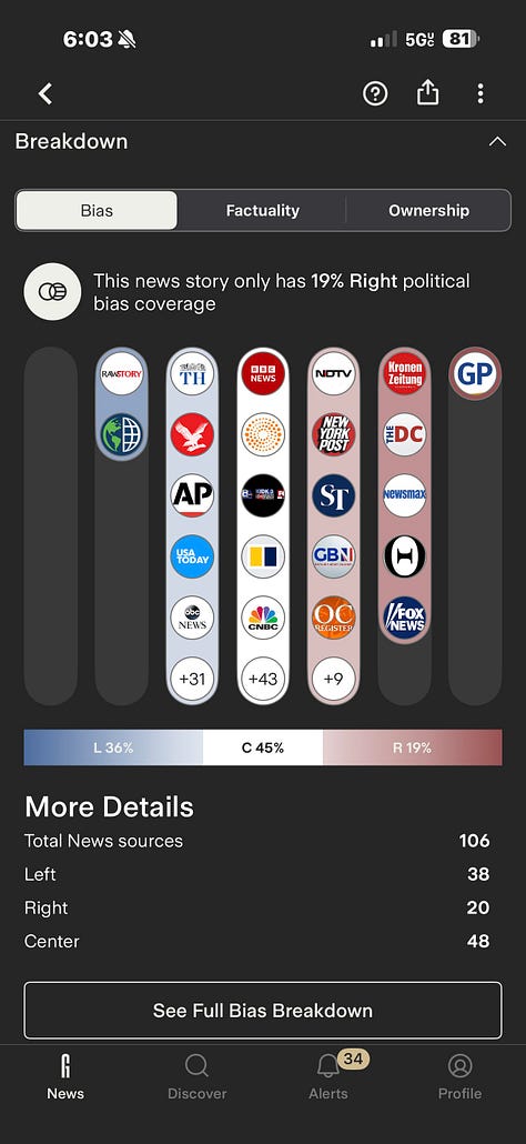Ground News helps me understand not just the news, but who OWNS the news.