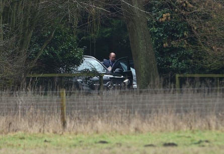Unmarked cars at the Sandringham estate Unmarked cars at the Sandringham estate