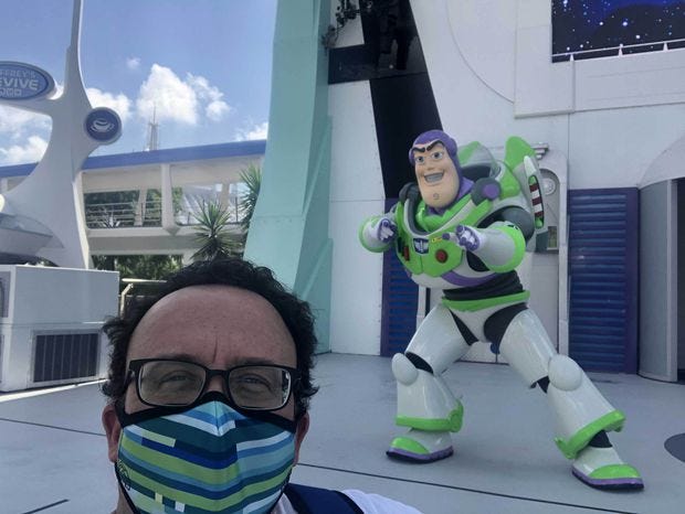 Len Testa with Buzz Lightyear Len Testa with Buzz Lightyear