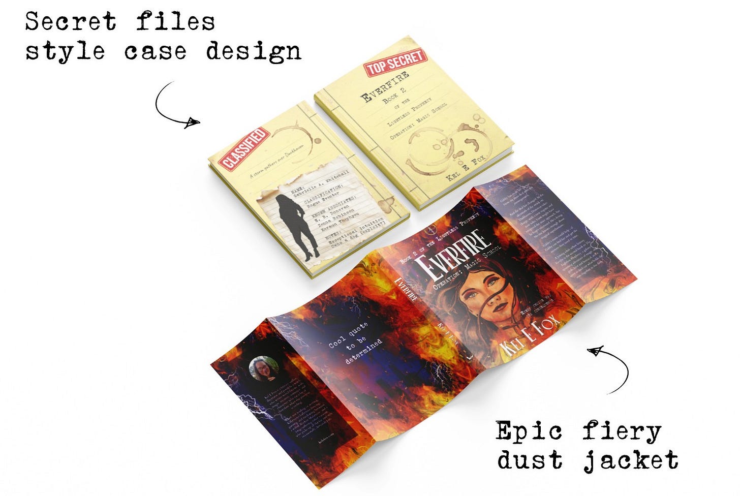 mockup of Everfire hardcover