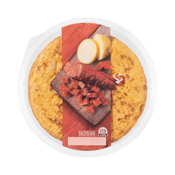 Tortilla de patata con chorizo Hacendado en Mercadona – Precio, Opiniones y  Alternativas