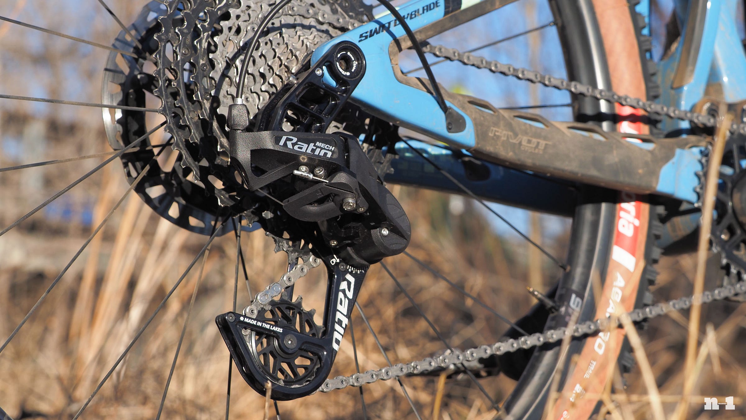 Ratio Technology Mech rear derailleur rear three-quarter view