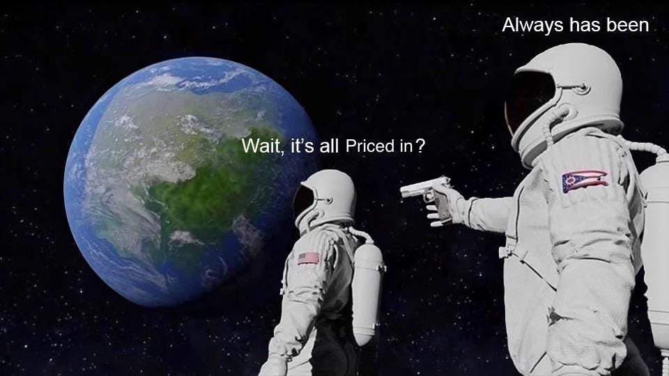Aren't you sick of these experts claiming 'already priced in'? :  r/wallstreetbets