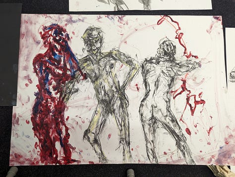 life drawings of a male nude in cardiff