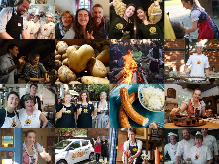 Work in a potato hotel in Germany