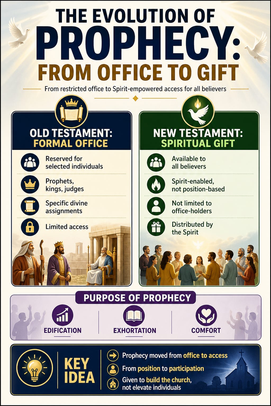 Difference between old testament and new testament prophecy