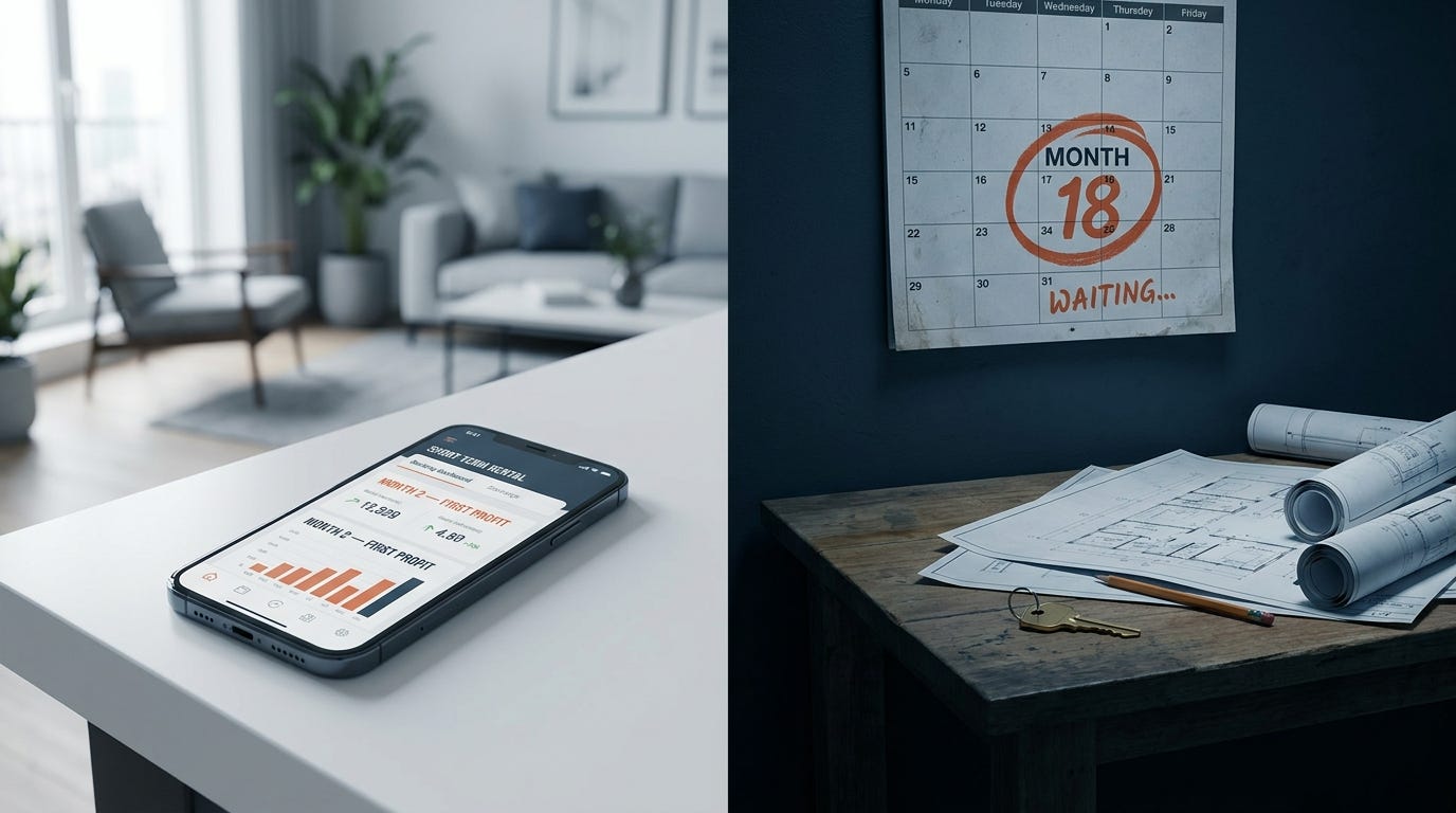 Compare: timeline to first profit