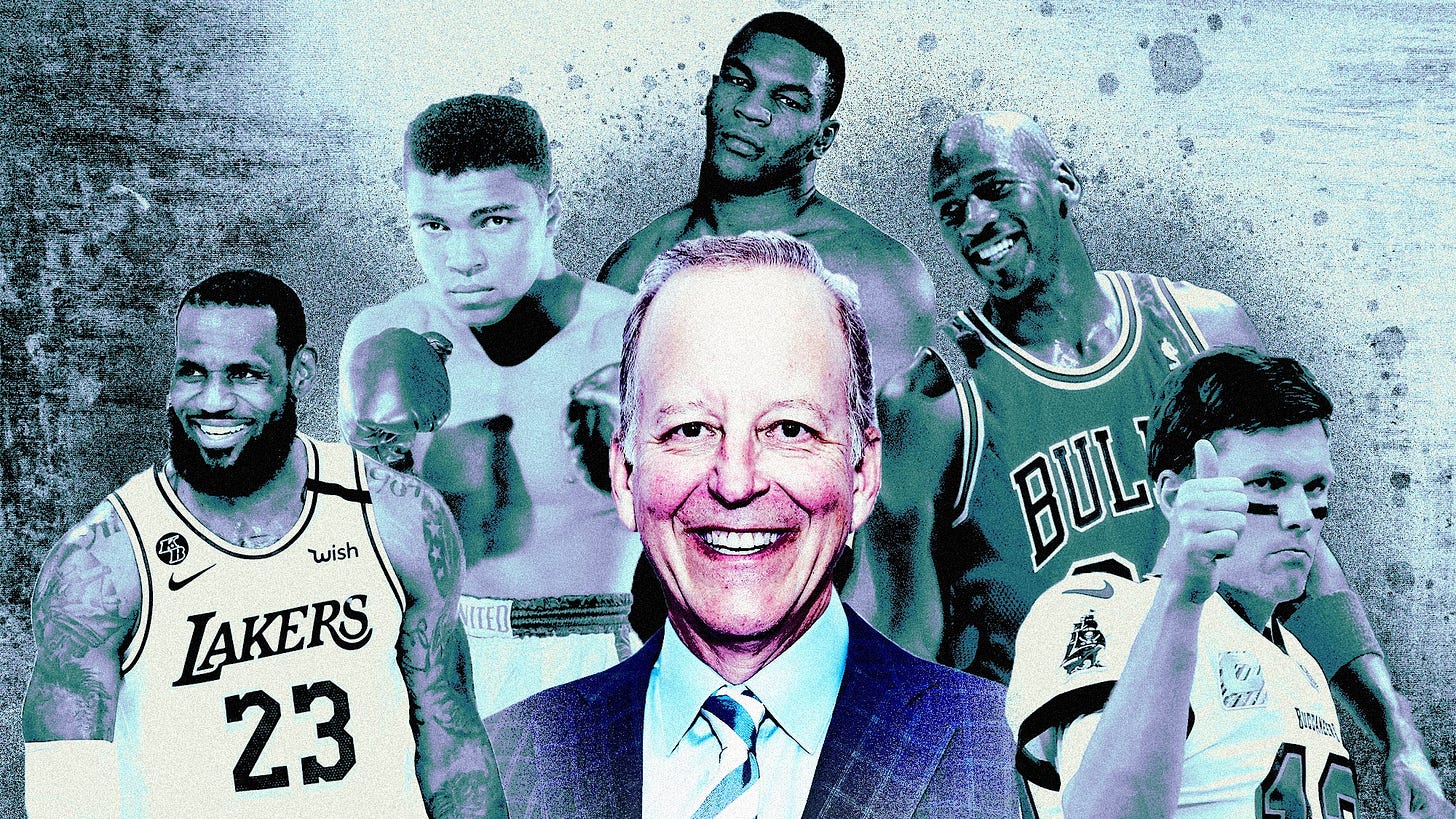Jim Gray Ali Jordan Mike Tyson LeBron Tom Brady