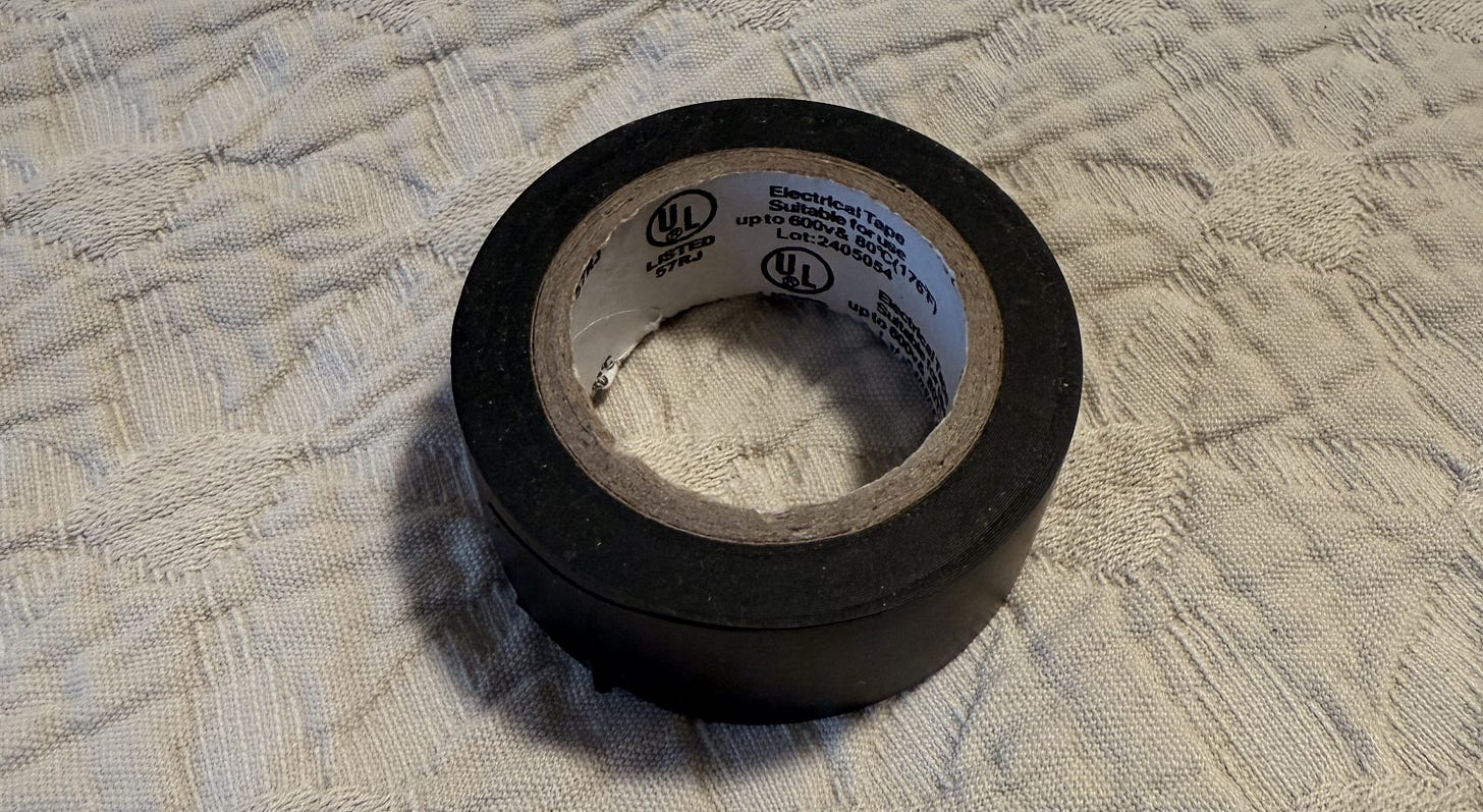 Electric tape roll