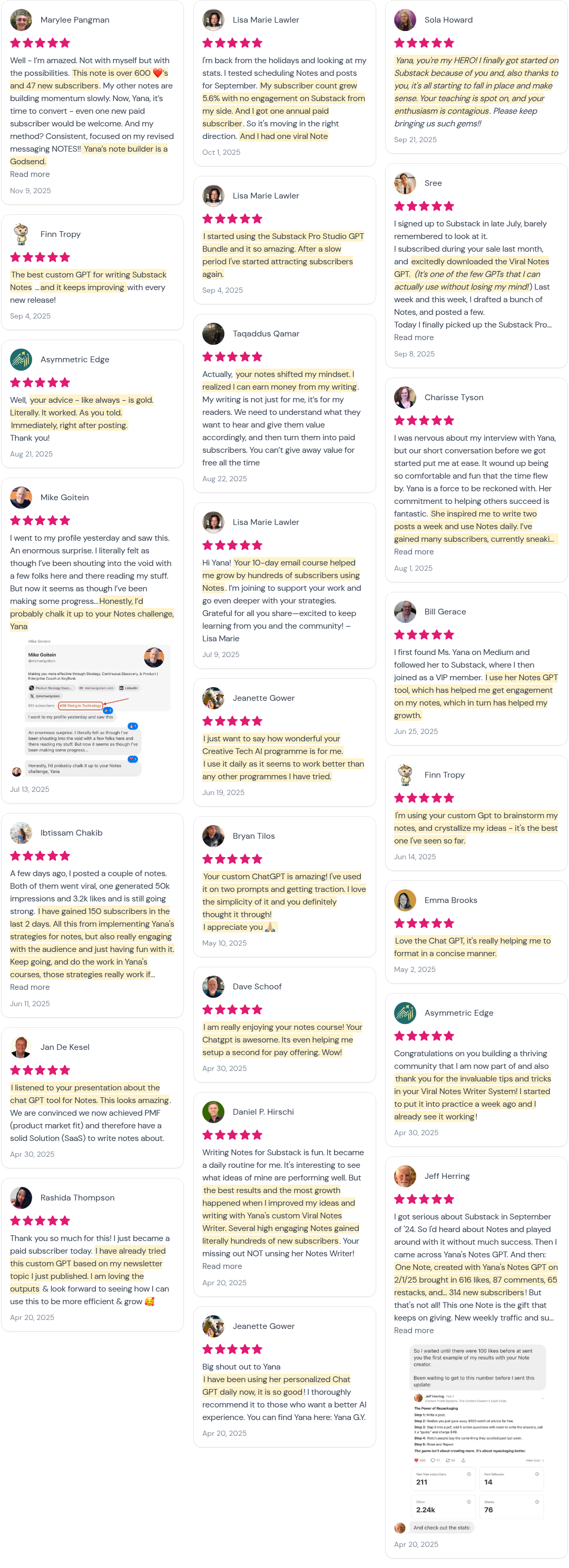 Unplugged custom GPTs feedback testimonials