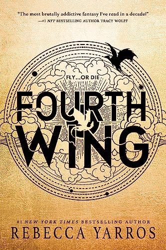 cover of fourth wing by rebecca yarros