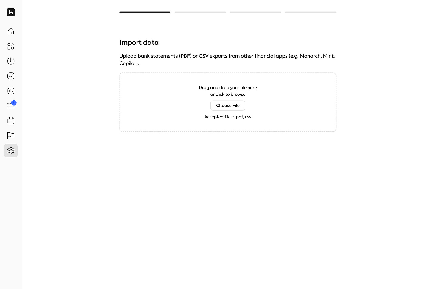 Hiro’s new import flow