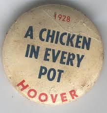 Lot Detail - 1928 "A Chicken In Every Pot" Hoover Presidential Campaign Pin