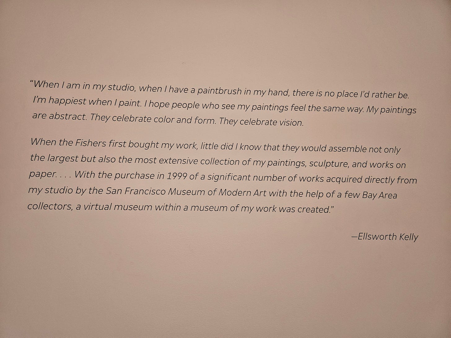 Ellsworth Kelly no San Francisco Museum of Modern Art, SFMOM Ellsworth Kelly no San Francisco Museum of Modern Art, SFMOM