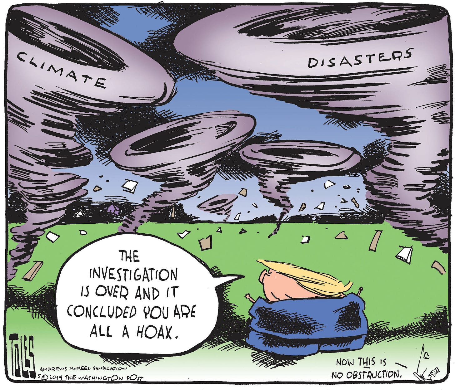 Political Cartoon U.S. Tornadoes Climate Change Trump | The Week
