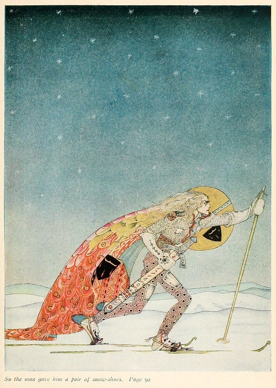 An image added by cosmos on Jul 10, 2024. May present: scandinavian fairie art, illustration, art, fairy tale.